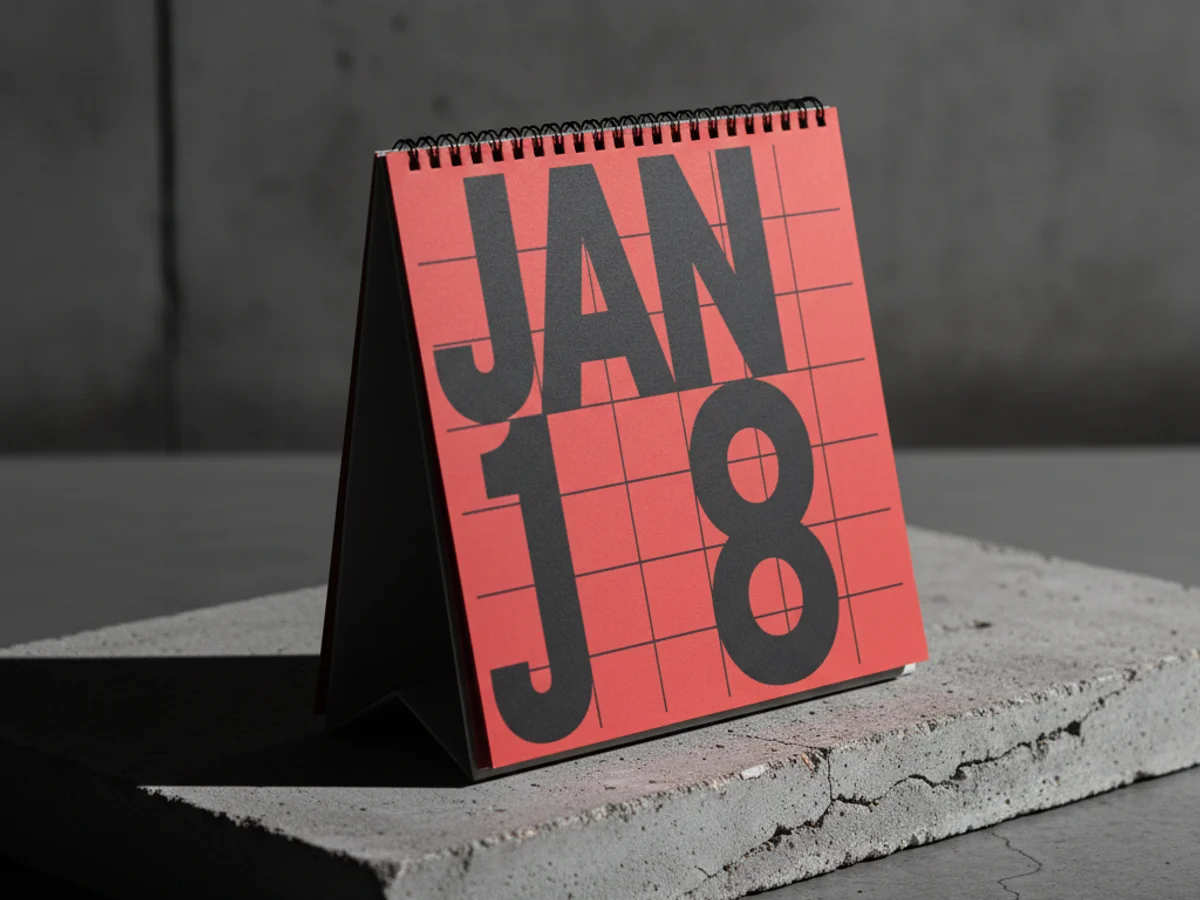 Tischkalender 2026: Brutalismus